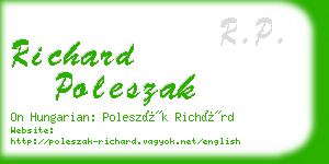 richard poleszak business card